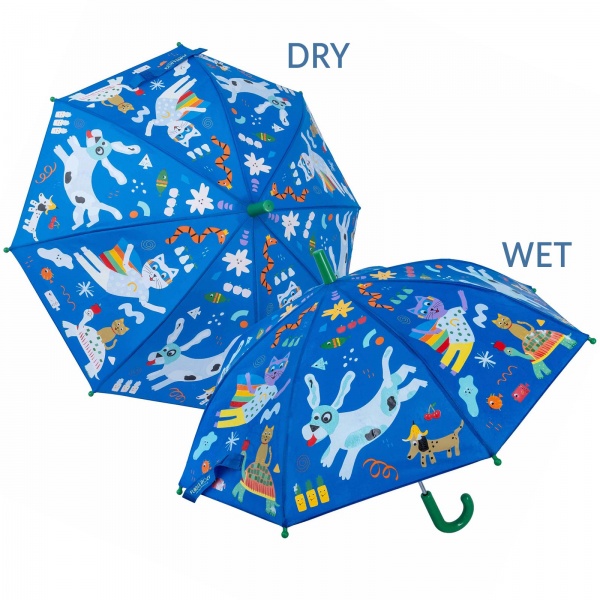 Colour Changing Childrens Umbrella - Pets