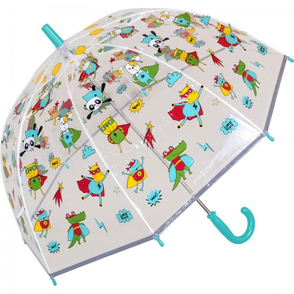 Susino Children's See-Through Dome Umbrella - Superhero!